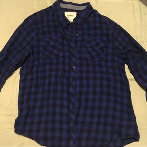 Arizona Jean Co. blue/black checkered shirt